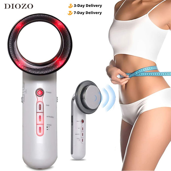 Body Slimming Massager 3 in 1 EMS Infrared Ultrasonic Massager Ultrasound Slimming Fat Burner Cavitation Face Beauty Machine