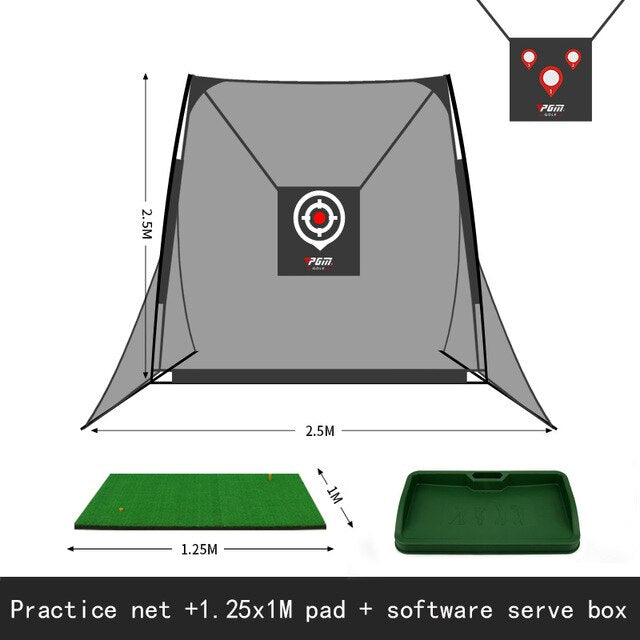 New! PGM Coach Recommended Indoor Golf Cutter Practice Net Swing Trainer Dual Target Belt Protective Net Unisex Swing Training