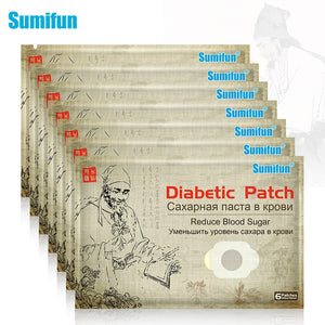 42Pcs/7bags Sumifun Diabetic Patch Natural Herbs Diabetes Plaster Stabilizes Blood Sugar