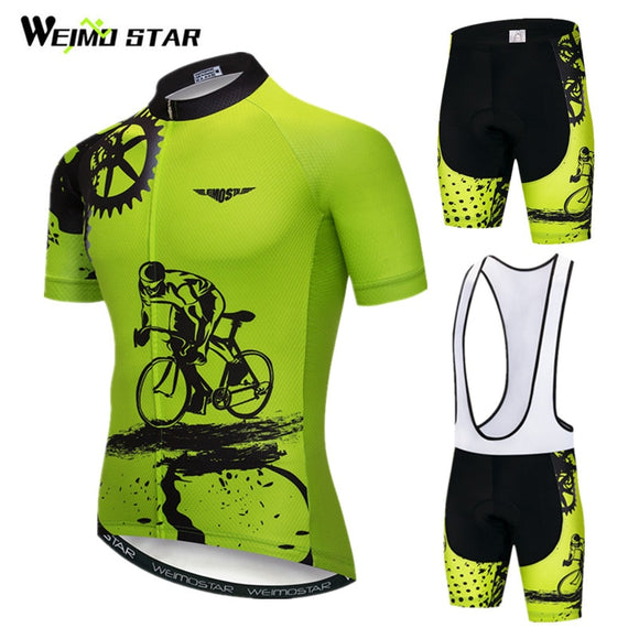 Weimostar 2020 Cycling Jersey Set Men Short Sleeve MTB Bike Clothing Ropa Ciclismo Team Downhill Bicycle Jersey Maillot Ciclismo