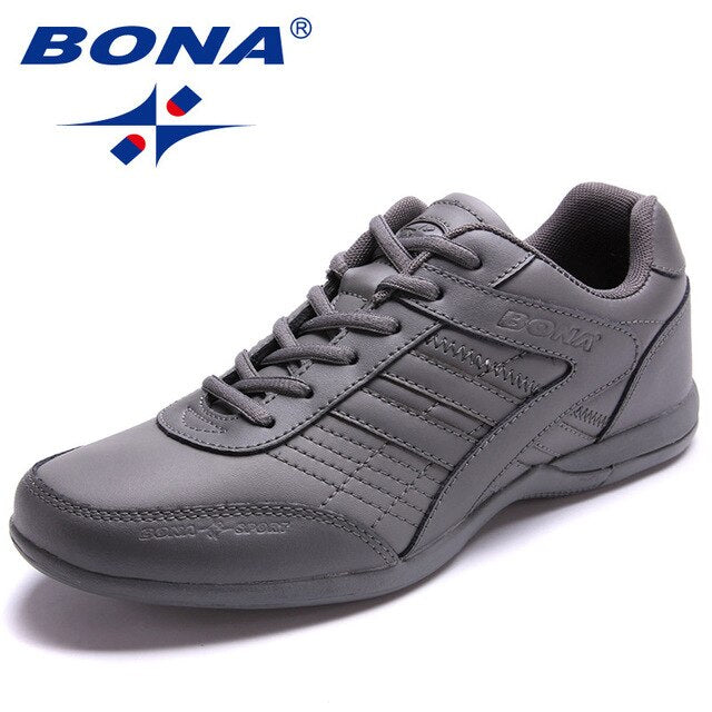 BONA New Popular Style Men Running Shoes Outdoor Walking Jogging Shoes Lace Up Sneakers Light Athletic Shoes Fast Free Shipping