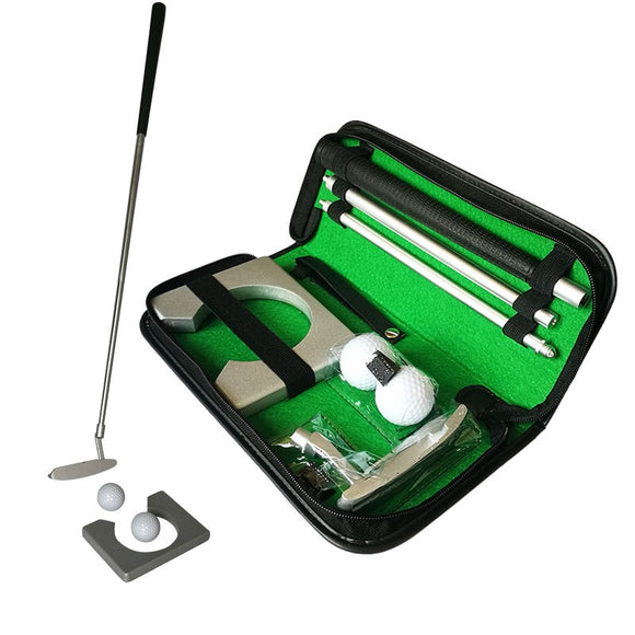 Protable Golf Club Putters Indoor Training Equipment Golf Putting Trainer Set Ball Holder Training Aids Tool Accessories D0893