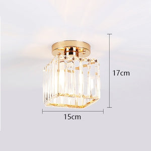 Led Ceiling Lights Crystal Lampshade Balck Gold Plafonnier Living Room Bedroom Modern Round Square Decorative Ceiling Lamp E27