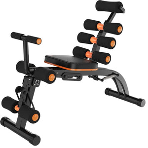 Abdominal Trainer Sit Up Bench Abs & Core Exercise Chair with Foam Roller Handles, Fitness Workout Machine