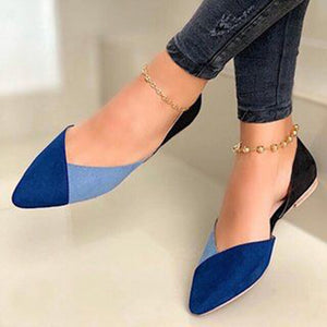 Women Casual Shoes Women Fashion Flat Sandals Mixed Colors Ladies Loafers Pointed Toe Slip Female Office Shoes Casual Sandals