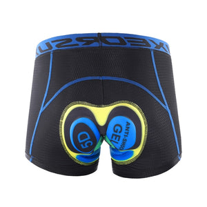 ARSUXEO Cycling Shorts Men's 5D Gel Pad Cycling Underwear Bicycle MTB Clothing Bike Shorts Shock Absorption Riding Downhill