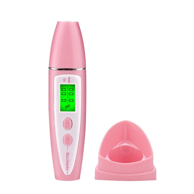 Precision Skin Oil Content Analyzer LCD Digital Facial Skin Moisture Meter Battery Operated Skin Care Tester Monitor Detector 50