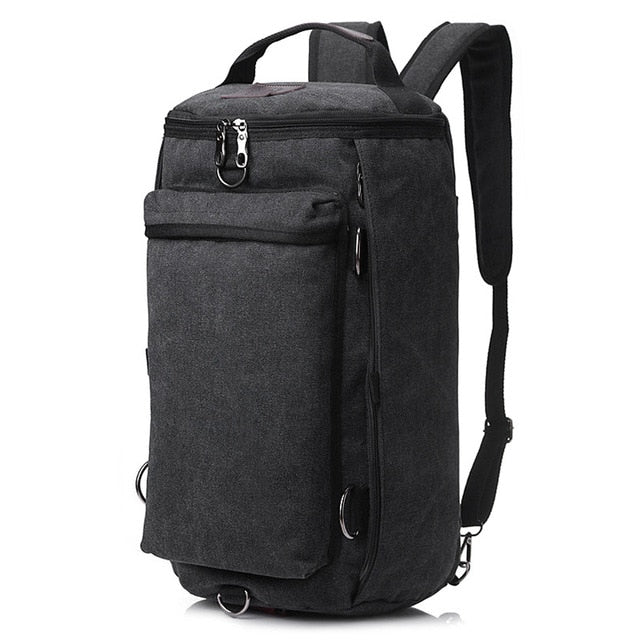 Vintage Men Travel Bag Large Capacity Travel Duffle Rucksack Male Carry on Luggage Storage Bucket Shoulder Bags for Trip XA86ZC